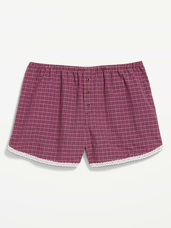 Classic Poplin Boxer Pajama Shorts