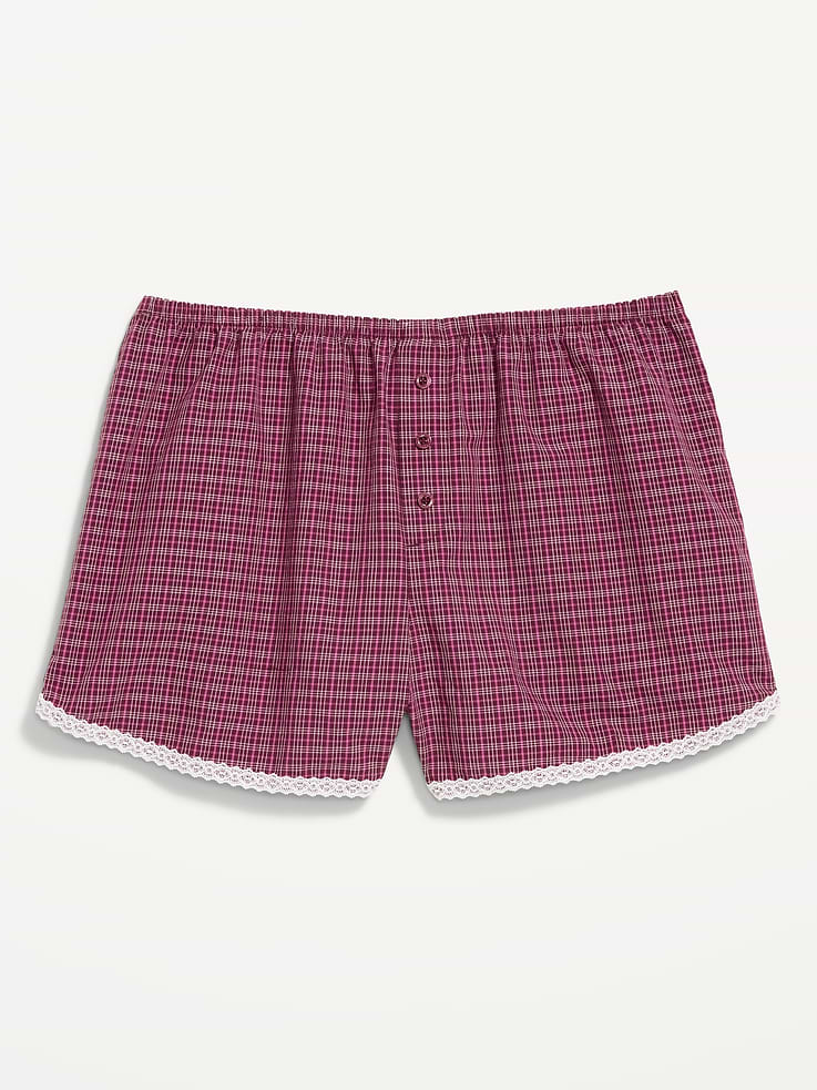 L'image numéro 4 présente Short de pyjama boxeur classique en popeline