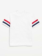 Image number 1 showing, Oversized Short-Sleeve Graphic Tunic T-Shirt for Girls