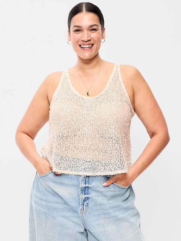 Sequin Tank Top