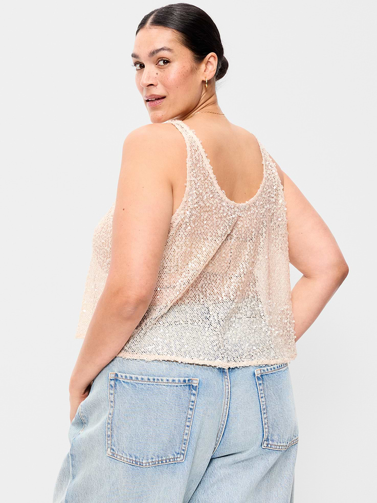 L'image numéro 5 présente Camisole à paillettes