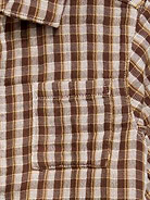 Image number 2 showing, Short-Sleeve Double-Weave Cotton Shirt for Toddler Boys