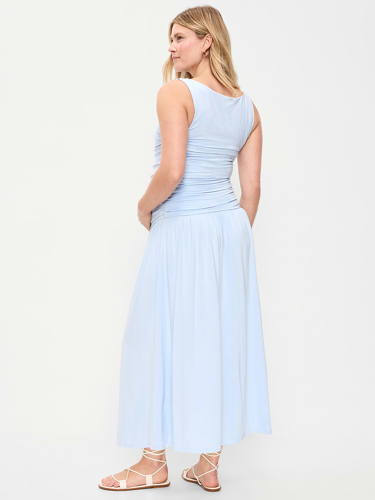 Image number 2 showing, Maternity Drop-Waist Fit & Flare Dress