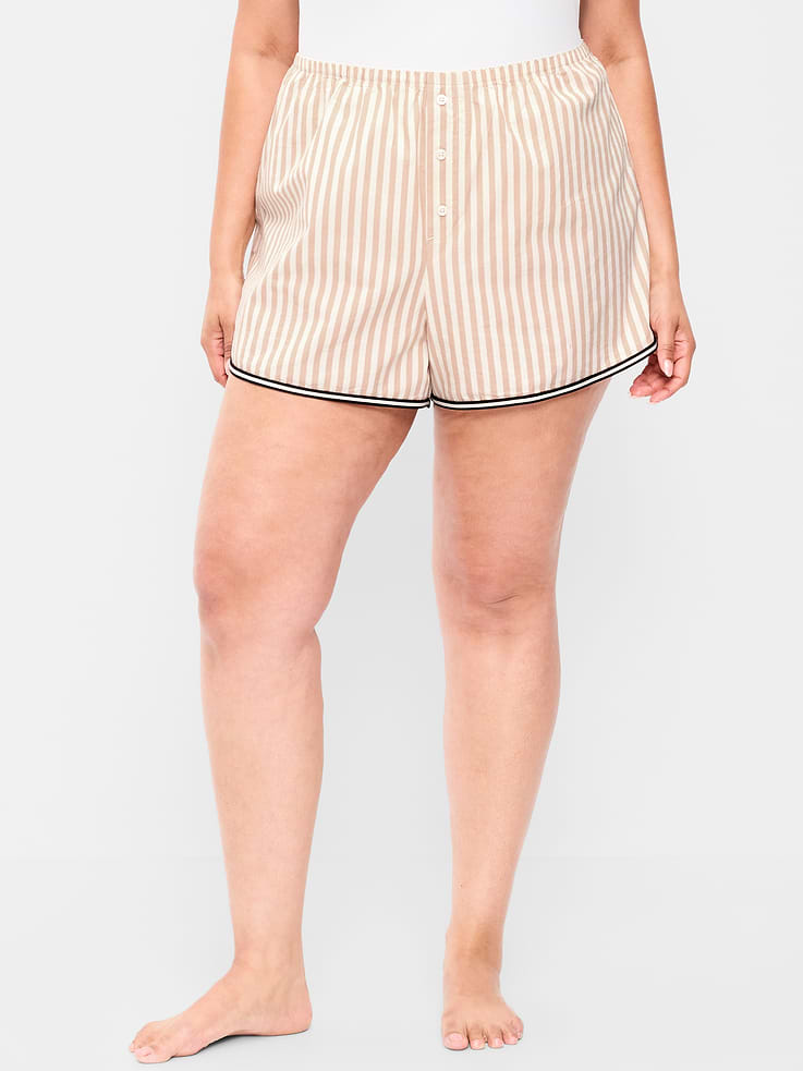 Image number 8 showing, Classic Poplin Boxer Pajama Shorts