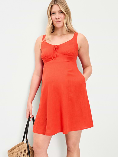 Image number 3 showing, Maternity Fit & Flare Cami Mini Dress