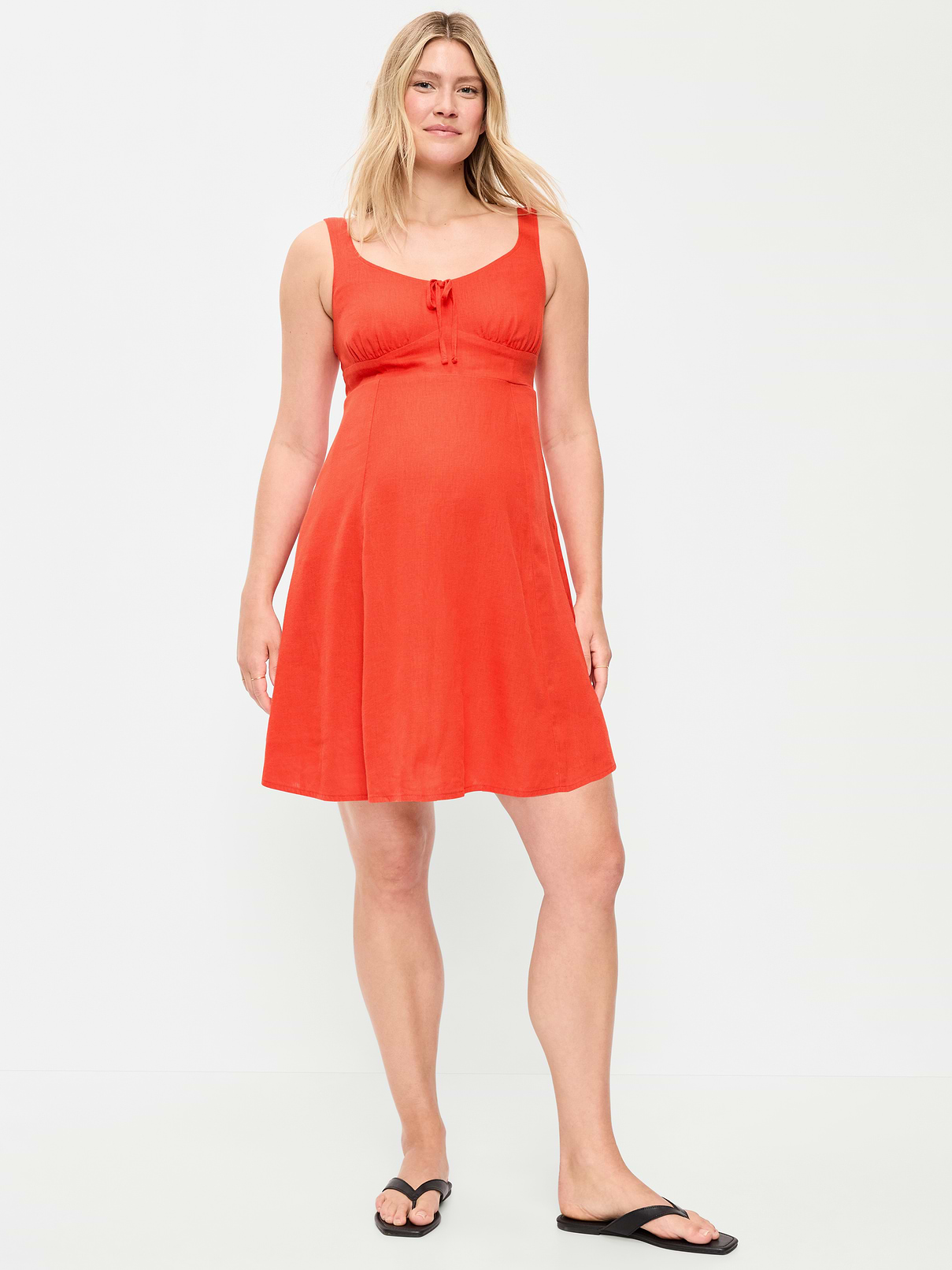 Maternity Fit & Flare Cami Mini Dress
