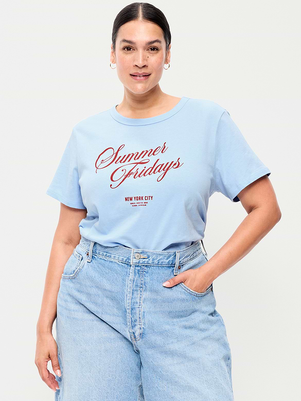 EveryWear Crew-Neck Graphic T-Shirt