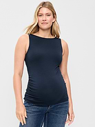 Image number 1 showing, Maternity Slit-Neck Tank Top