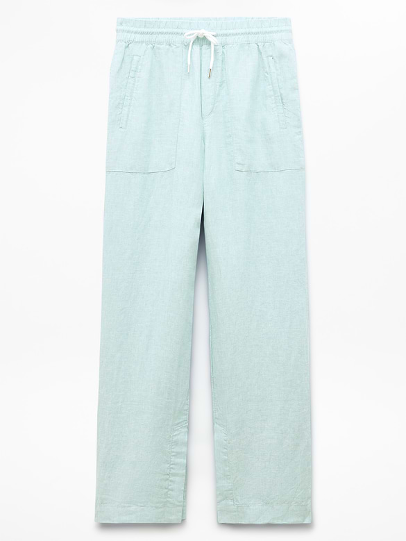 Retreat Linen High Rise Wide Leg Pant