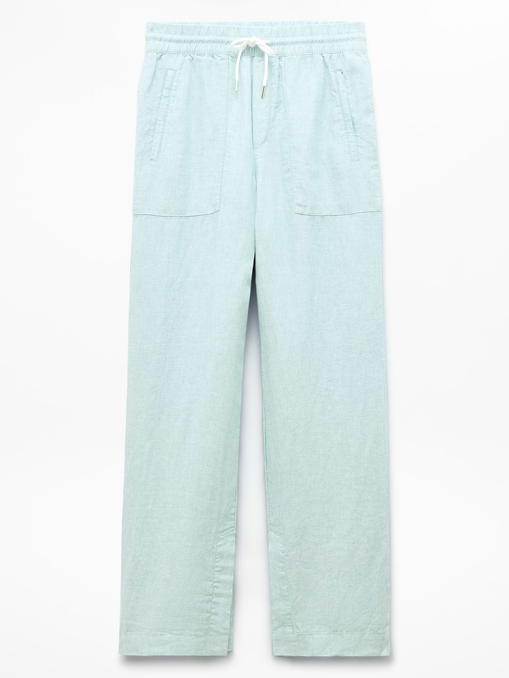 Image number 8 showing, Retreat Linen High Rise Wide Leg Pant