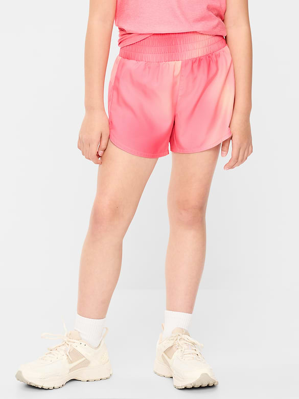 High-Waisted Dolphin-Hem Run Shorts for Girls