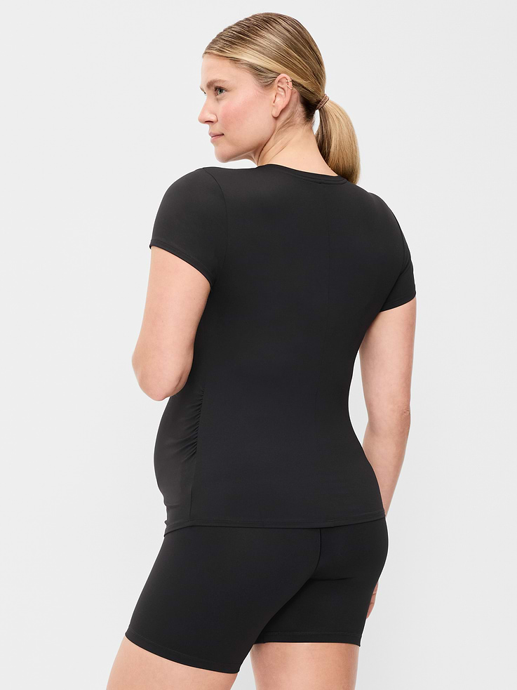 Image 2 of 4, Maternity StudioSmooth Short-Sleeve Jersey Top
