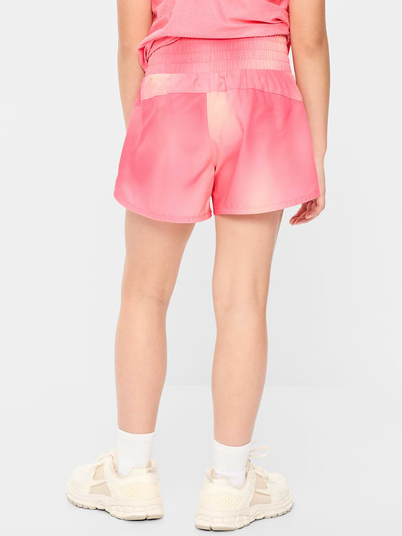 High-Waisted Dolphin-Hem Run Shorts for Girls