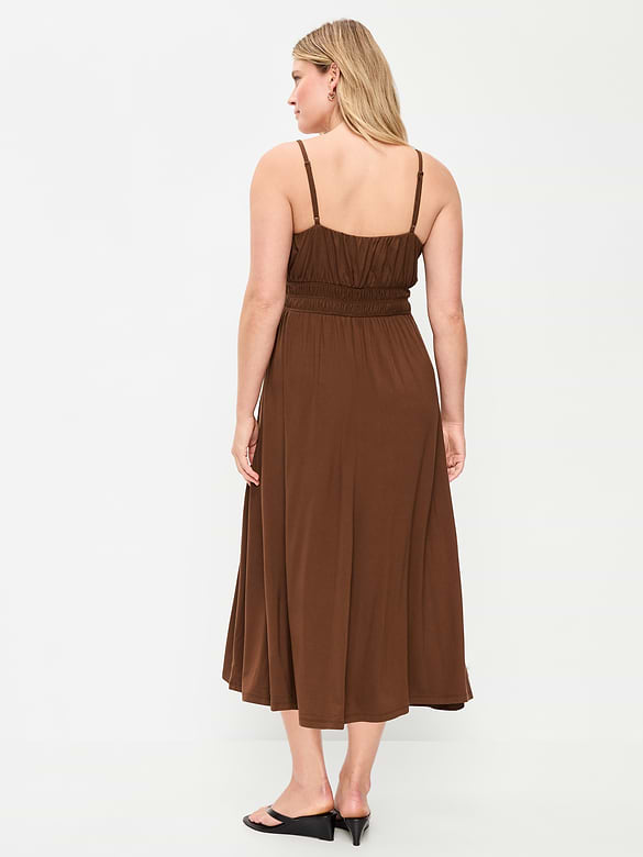 Maternity Smocked Fit & Flare Dress