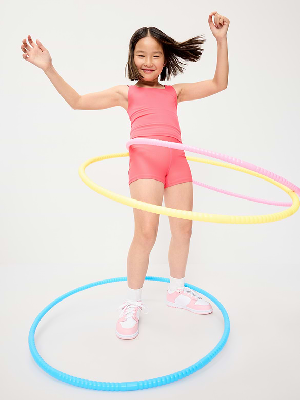 High-Waisted PowerSoft Shorts for Girls