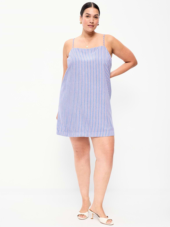 Strappy Mini Shift Dress
