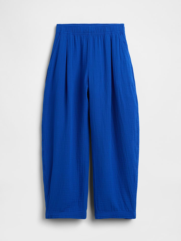 Image number 5 showing, Cotton Gauze Easy Barrel Pants