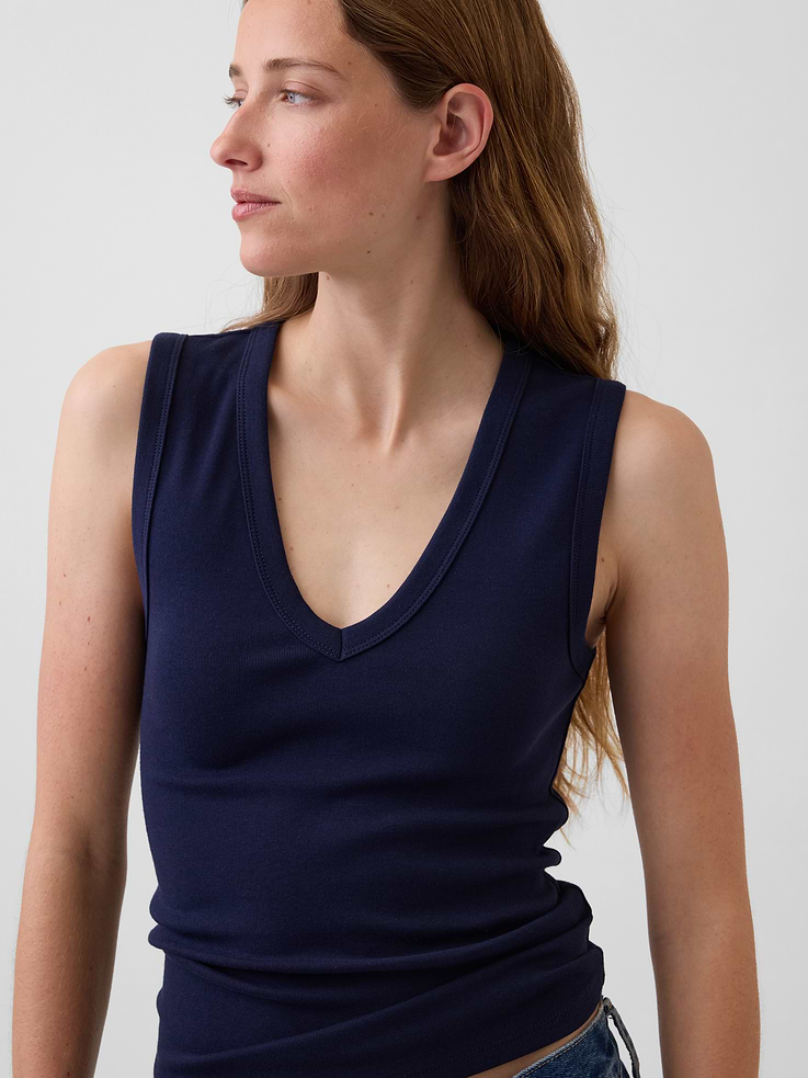 Image 4 of 5, Modern V-Neck Tank Top