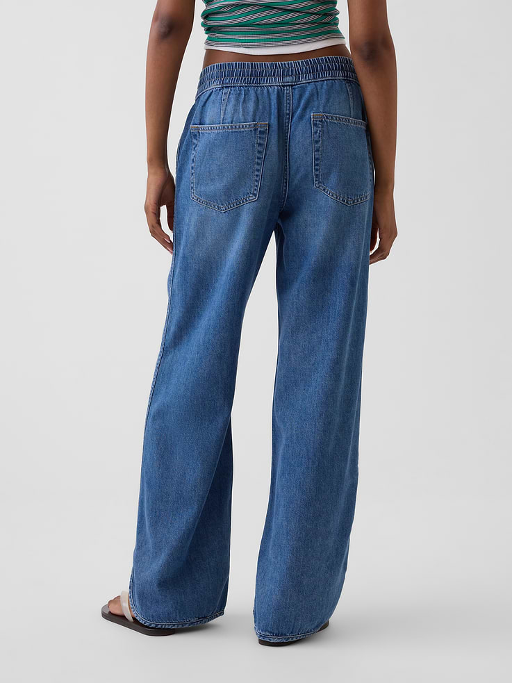 Image number 4 showing, Low Rise UltraSoft '90s Loose Easy Dolphin-Hem Jeans