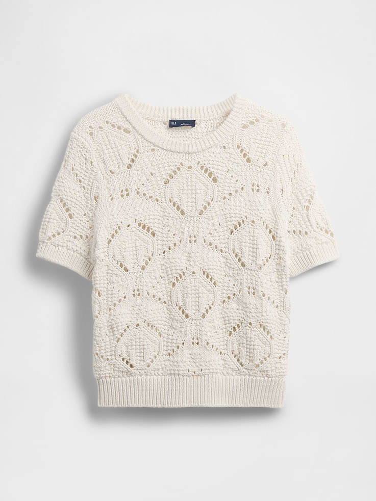 L'image numéro 5 présente Chandail en tricot crocheté 100 % coton