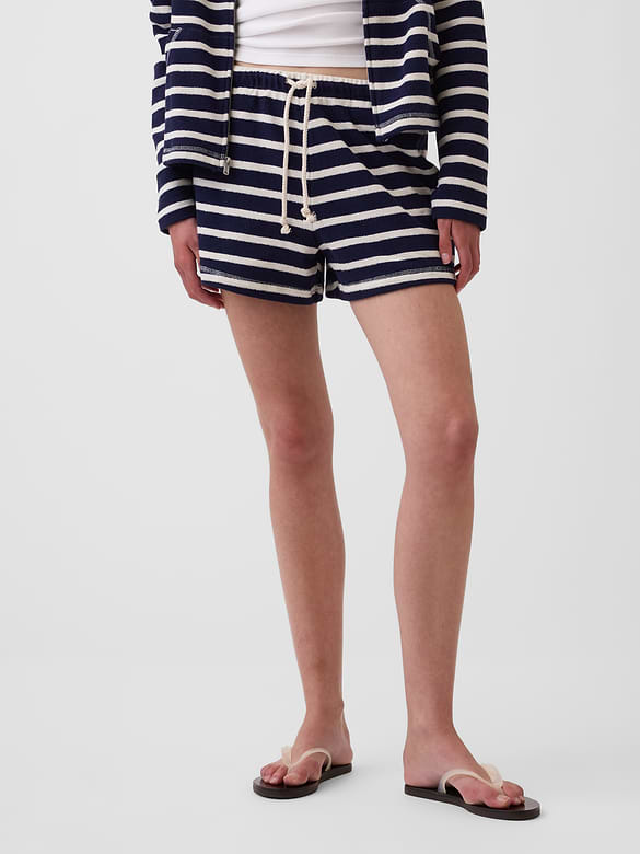 3.5" Towel Terry Relaxed Easy Shorts