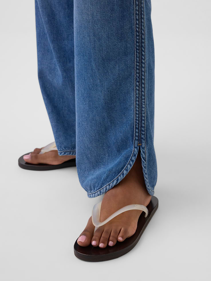 Image number 6 showing, Low Rise UltraSoft '90s Loose Easy Dolphin-Hem Jeans