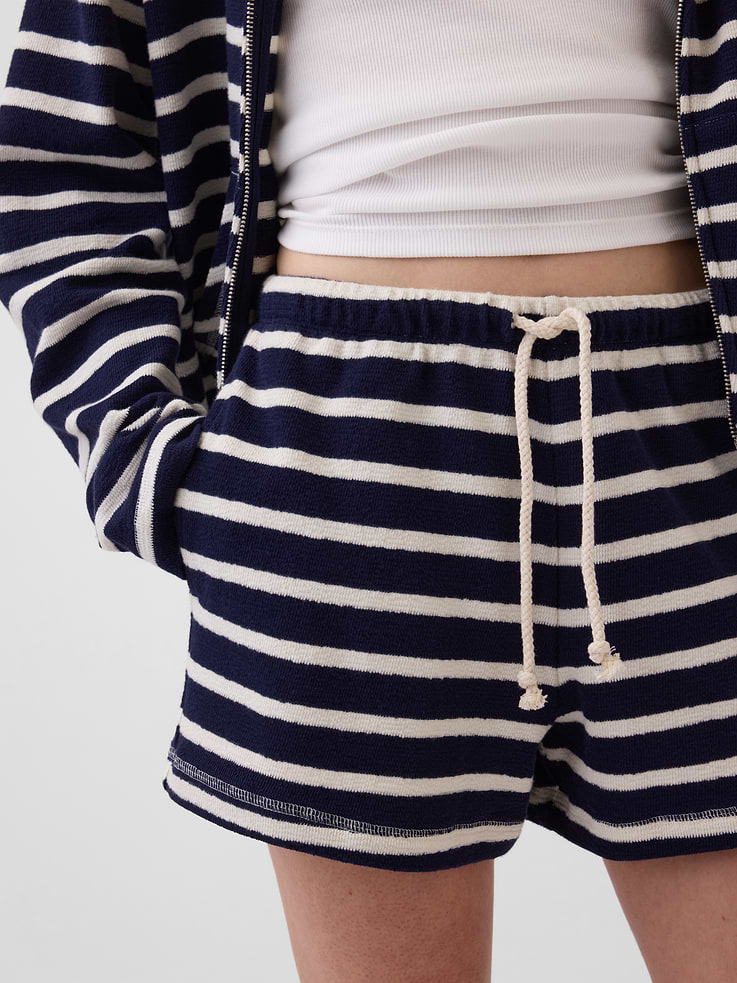 Image number 6 showing, 3.5" Towel Terry Relaxed Easy Shorts