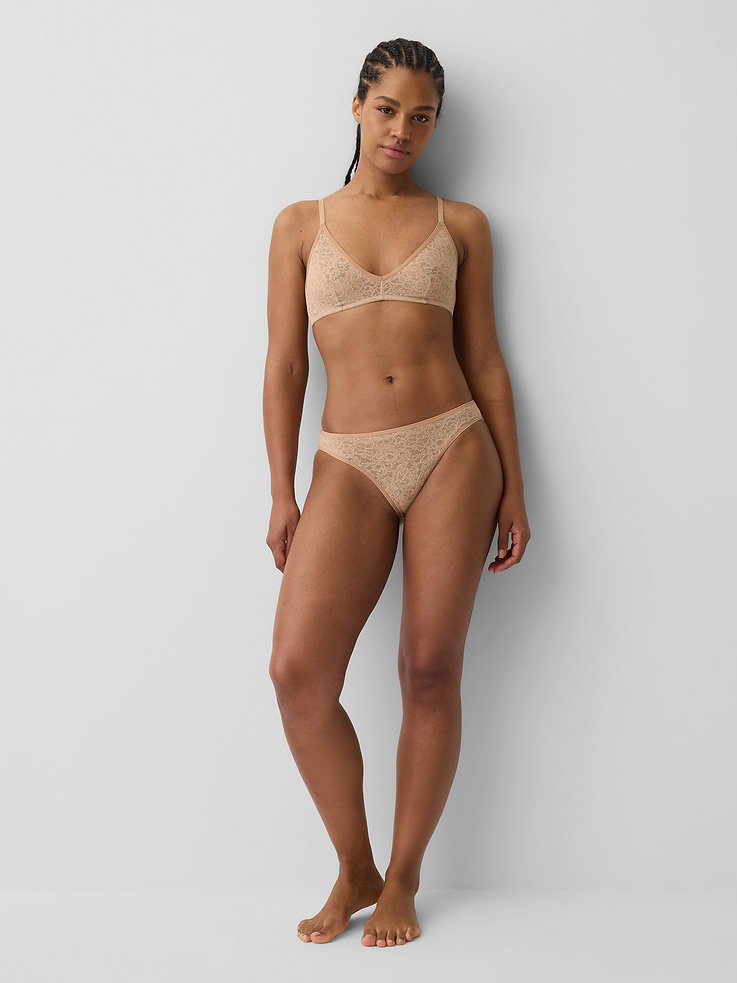 Image number 4 showing, Softest Lace Plunge Bralette