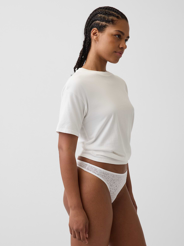 Image number 2 showing, Lace Thong