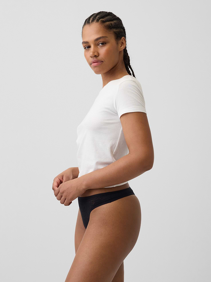 Image number 2 showing, Lace Thong