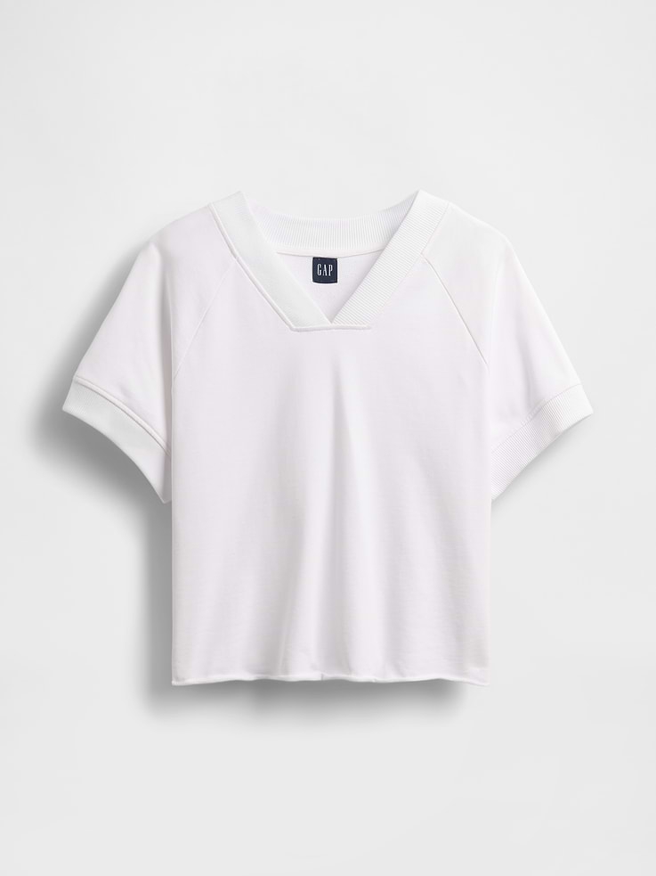Image number 5 showing, VintageSoft Terry Oversized V-Neck Sweatshirt