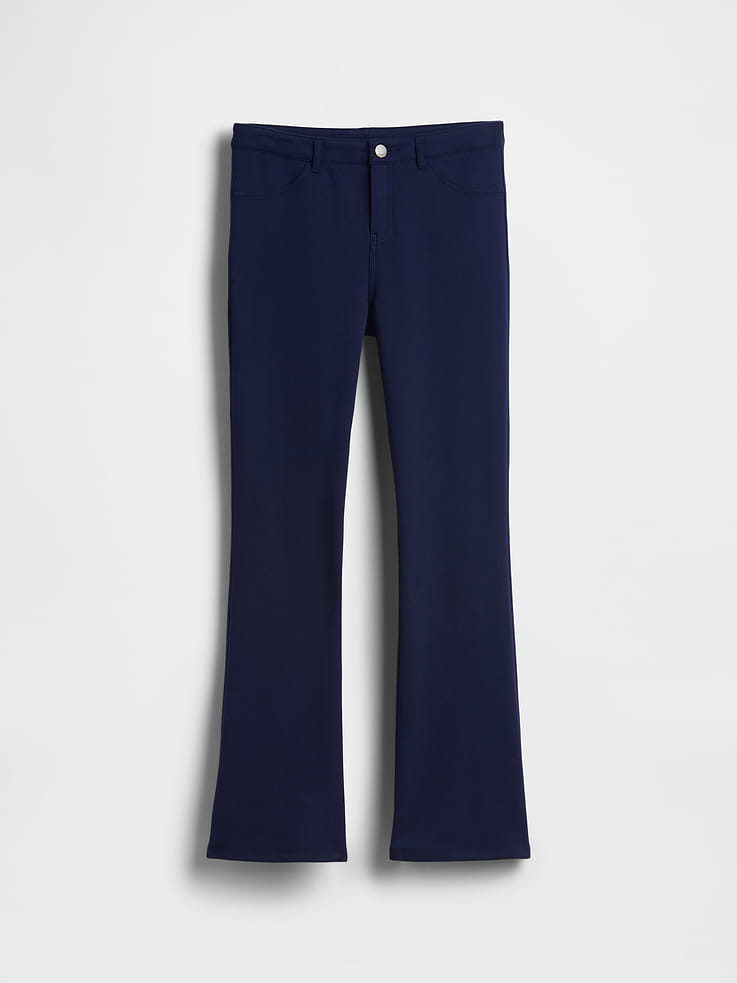 Image number 2 showing, Kids Uniform Ponte Flare Pants