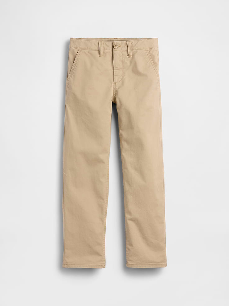 Image number 2 showing, Kids Uniform Stretch Relaxed Straight Khakis