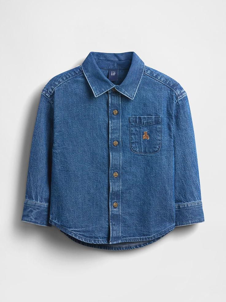 Image number 2 showing, Baby & Toddler Denim Big Shirt