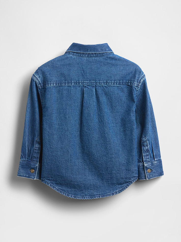 Image number 3 showing, Baby & Toddler Denim Big Shirt