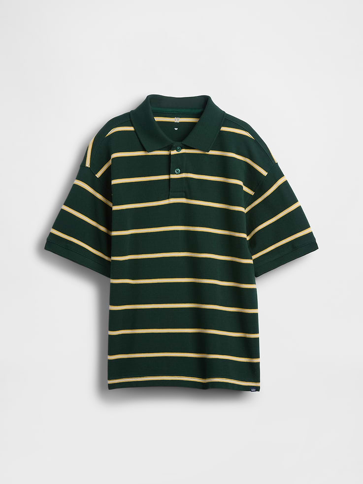 Image number 2 showing, Kids Relaxed Pique Polo Shirt
