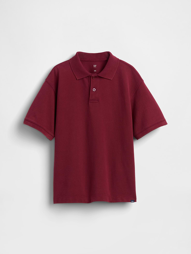 Image number 2 showing, Kids Relaxed Pique Polo Shirt