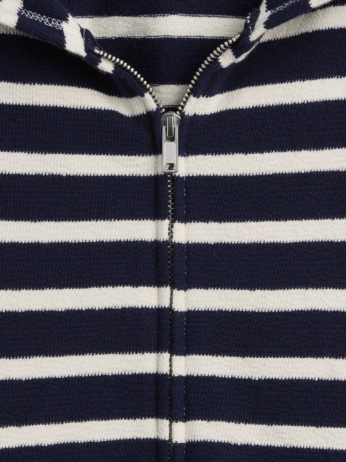 Towel Terry Oversized Stripe Zip Hoodie | Gap