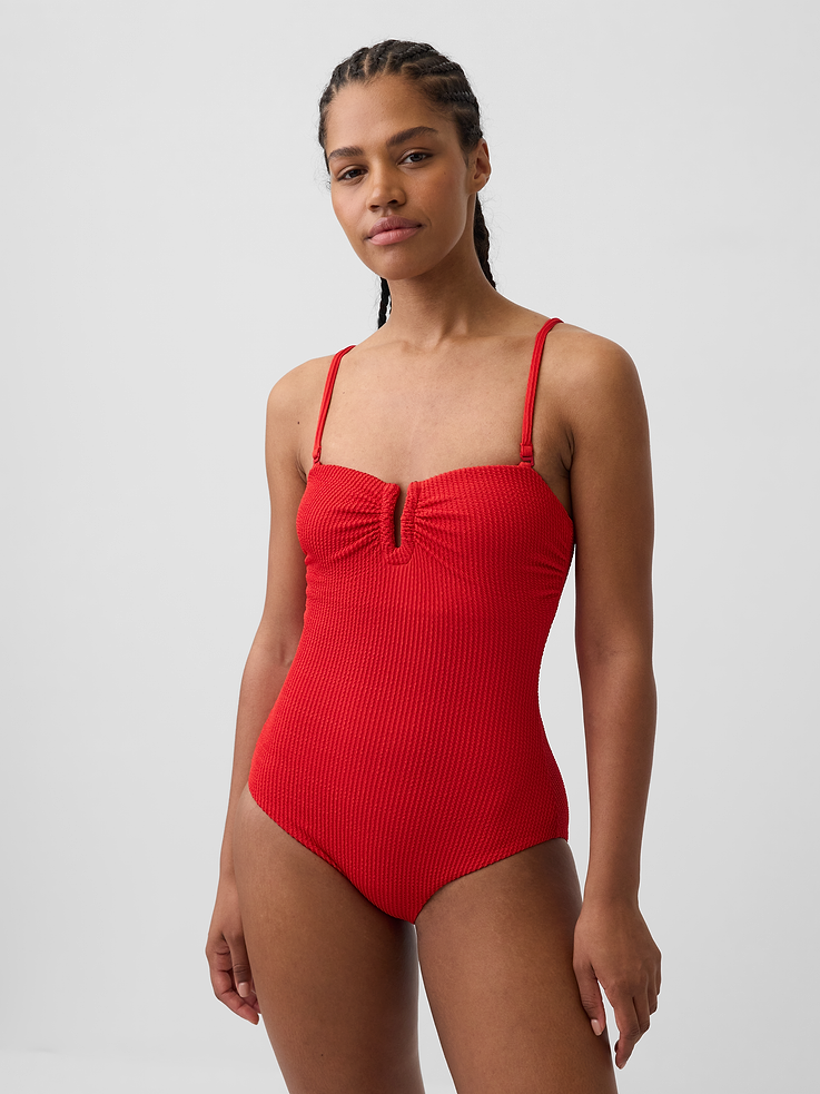 Image number 1 showing, Convertible Bandeau Swimsuit