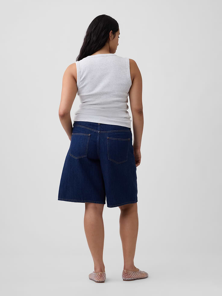 Image number 6 showing, 11" Low Slung SuperSoft Longline Denim Shorts