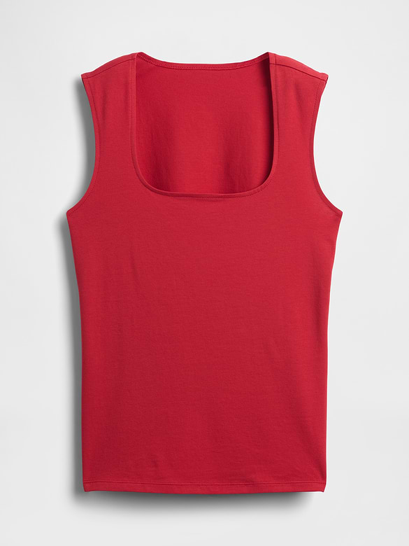 Squareneck Shell Tank Top