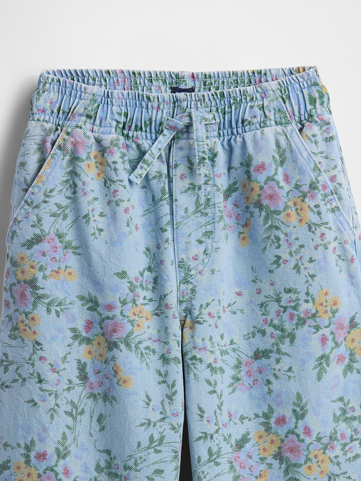 Image number 3 showing, Kids Pull-On Wide Leg Jeans