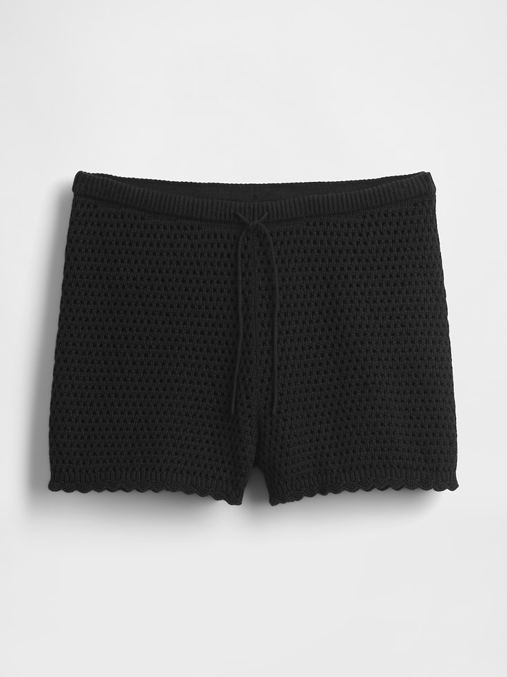 Image number 6 showing, 100% Cotton Crochet Easy Shorts