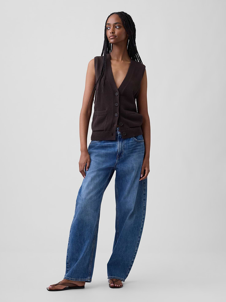 Image number 2 showing, 100% Cotton Pocket Sweater Vest