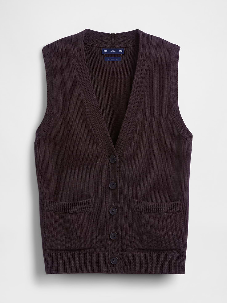 Image number 5 showing, 100% Cotton Pocket Sweater Vest