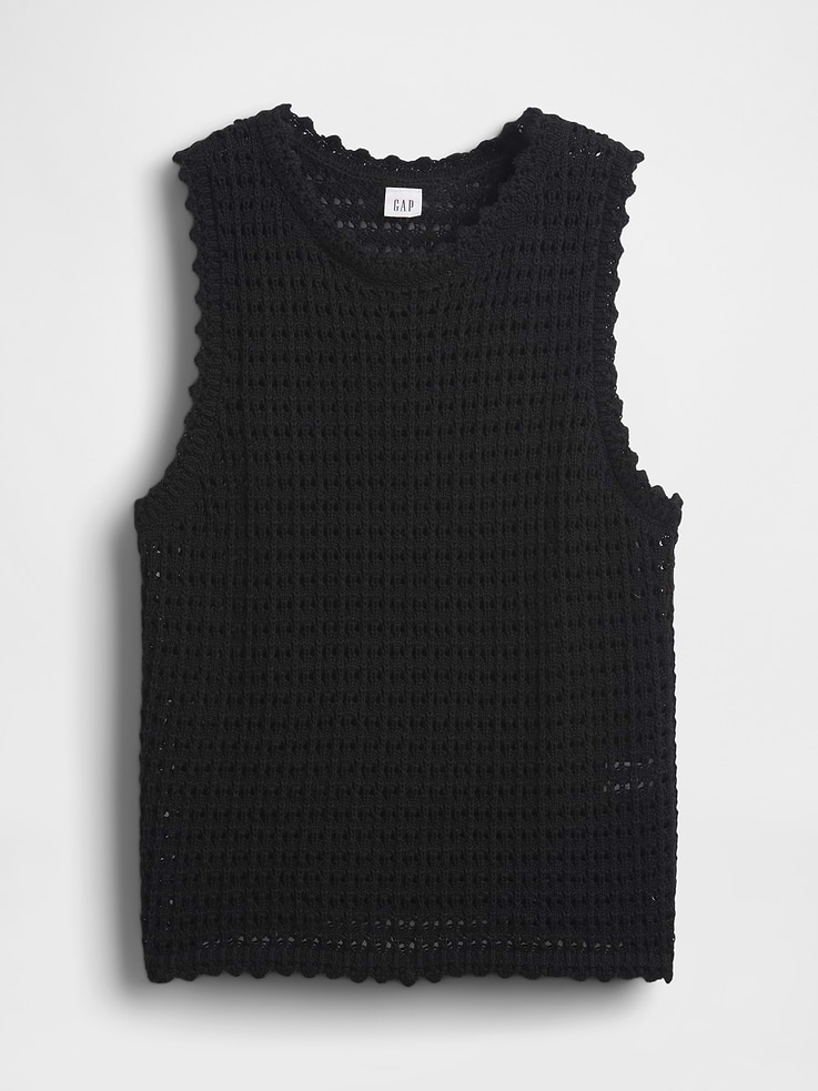 Image number 5 showing, Crochet Shell Tank
