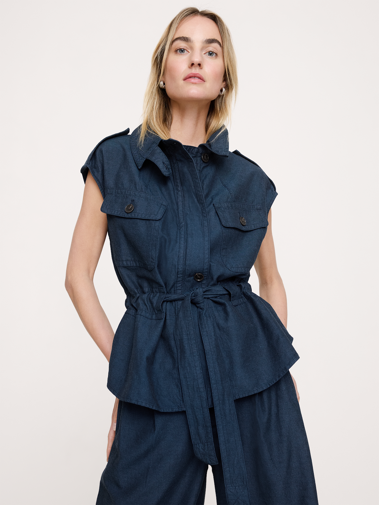 TENCEL™-Cotton-Linen Utility Vest
