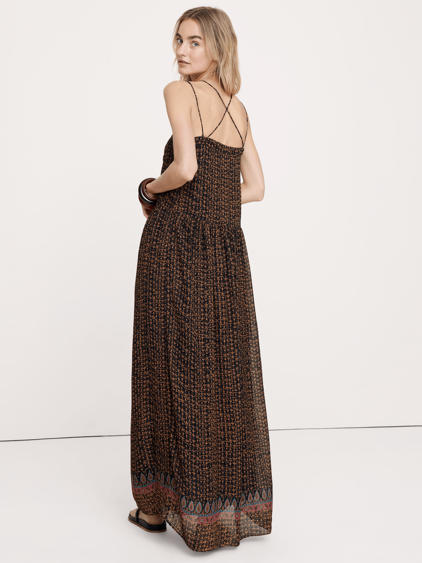 Image number 7 showing, Georgette Strappy Maxi Dress