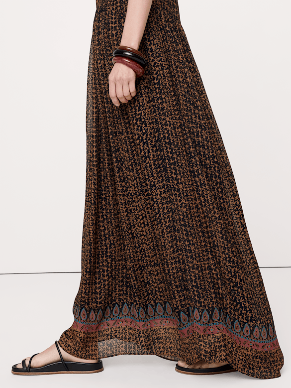 Georgette Strappy Maxi Dress