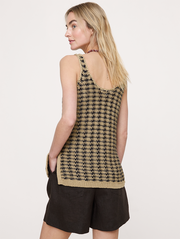 Coastal Cotton Scoop-Neck Sweater Tunic